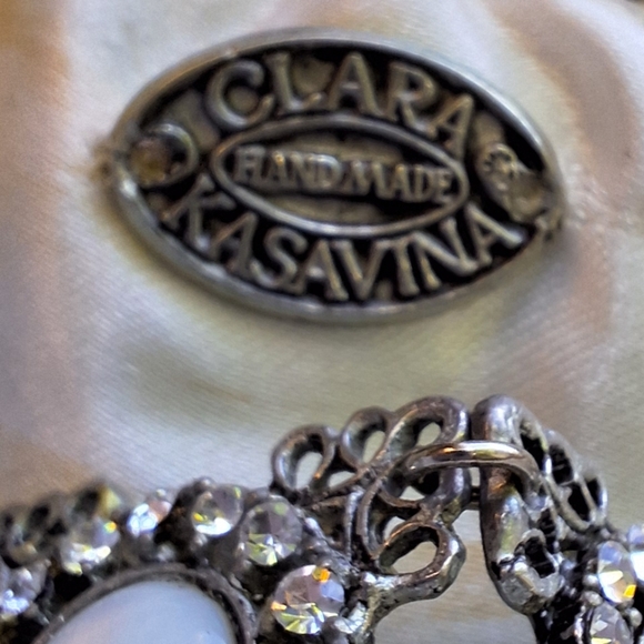 Beaded Mini Bag Sequin Purse Handmade Pearly White Metal Sequence Wedding bags - Picture 4 of 10